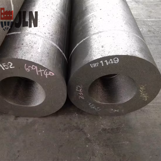 UHP400 UHP450 UHP500 UHP550 UHP600 Graphite Electrode with Nipple UHP Graphite Electrode for Eaf Arc Furnace